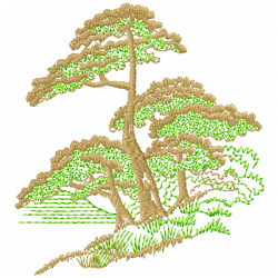 Flowers And Tree Embroidery Design 12 Flowers And Tree Embroidery Design 12